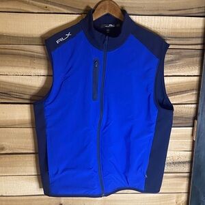 RLX Ralph Lauren Men's two tone Blue Sleeveless Jacket size XL